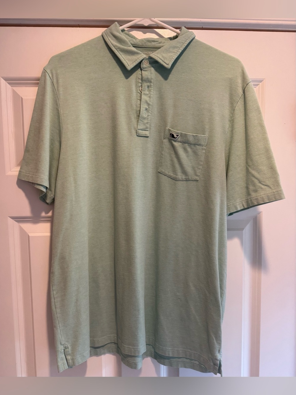 Vineyard Vines Men's Edgartown Pocket Polo in Mint Green